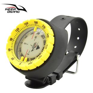 强磁50米腕表平衡式防水指南针水下夜光指北针水肺潜水罗盘CP991B