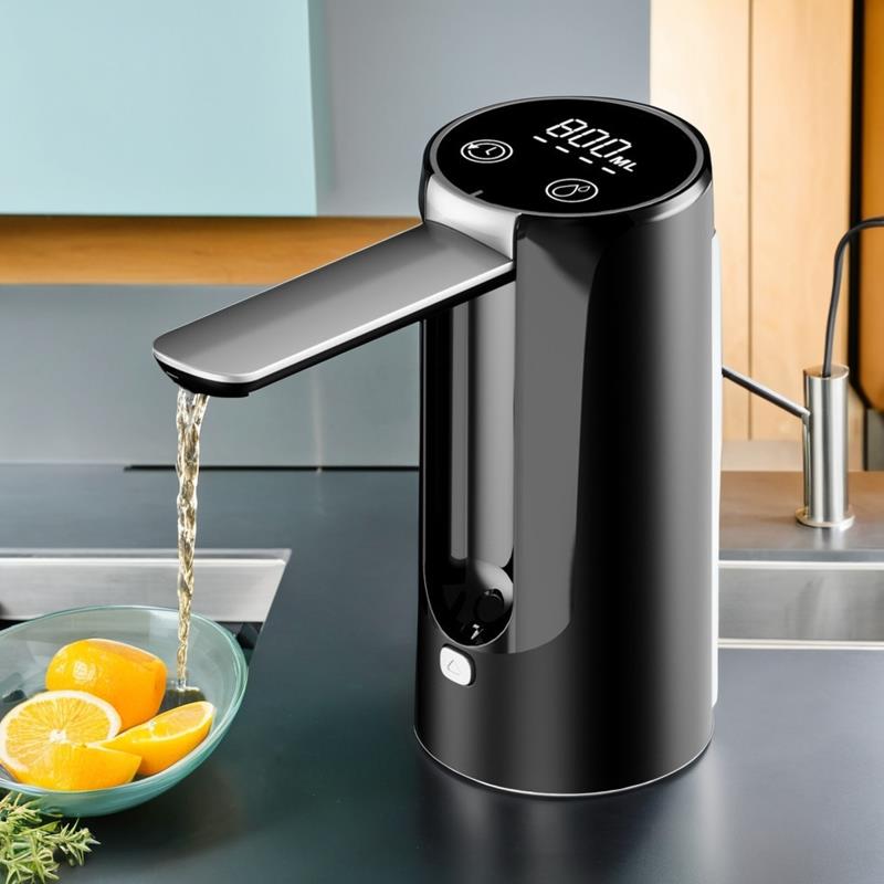 伙 伙妹桶装水上水器桌面式抽水机台式电动抽水器定量水抽子小上