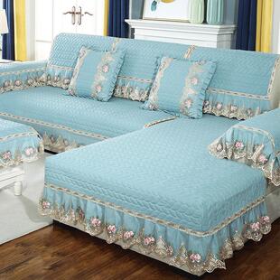 现代简约沙发套全包冬季套防滑欧式靠垫套织物四季通用套