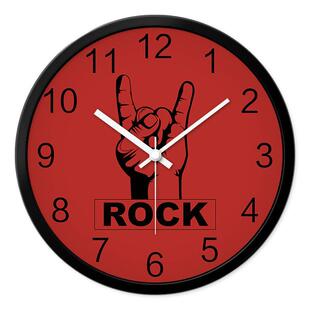 摩门挂钟创意摇滚ROCK挂表酒吧酒店静音时尚时钟石英钟表12/14寸