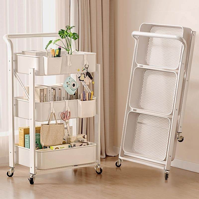 小推车置物架厨房浴室落地多层卧室移动书架收纳层架用品零食置物