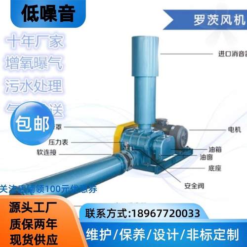章丘三叶罗茨风机 罗茨增氧机 污水养殖 气力输送 厂家章丘 SR300