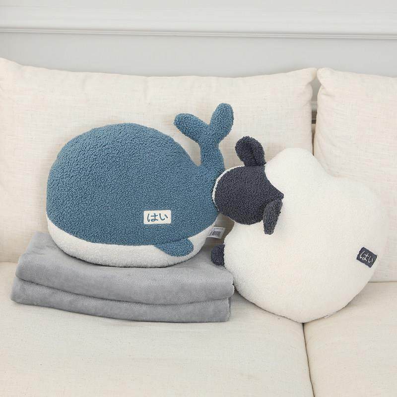 动物抱枕被子两用毯子二合一珊瑚绒汽车载车内办公室午睡靠枕靠垫,居家布艺,抱枕被,淘宝优惠券,粉丝福利购,淘宝优惠卷