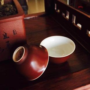 骨瓷骨粉杯 潮州工夫茶具 紫砂杯 不裂杯 品茗杯 荆瀛轩 福临香