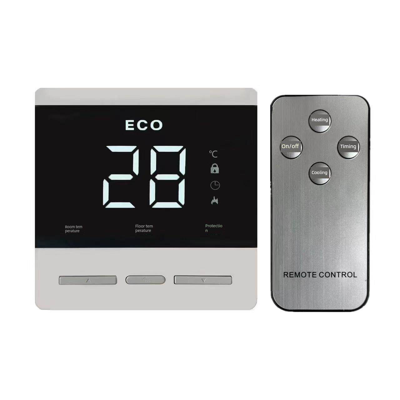 温控器开关智能数显地暖电热膜电暖画电热幕取暖器温度控制器面板