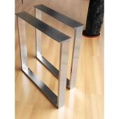 不锈钢桌腿大板支架桌子腿餐台腿支架口字型吧台腿支撑腿书桌桌架