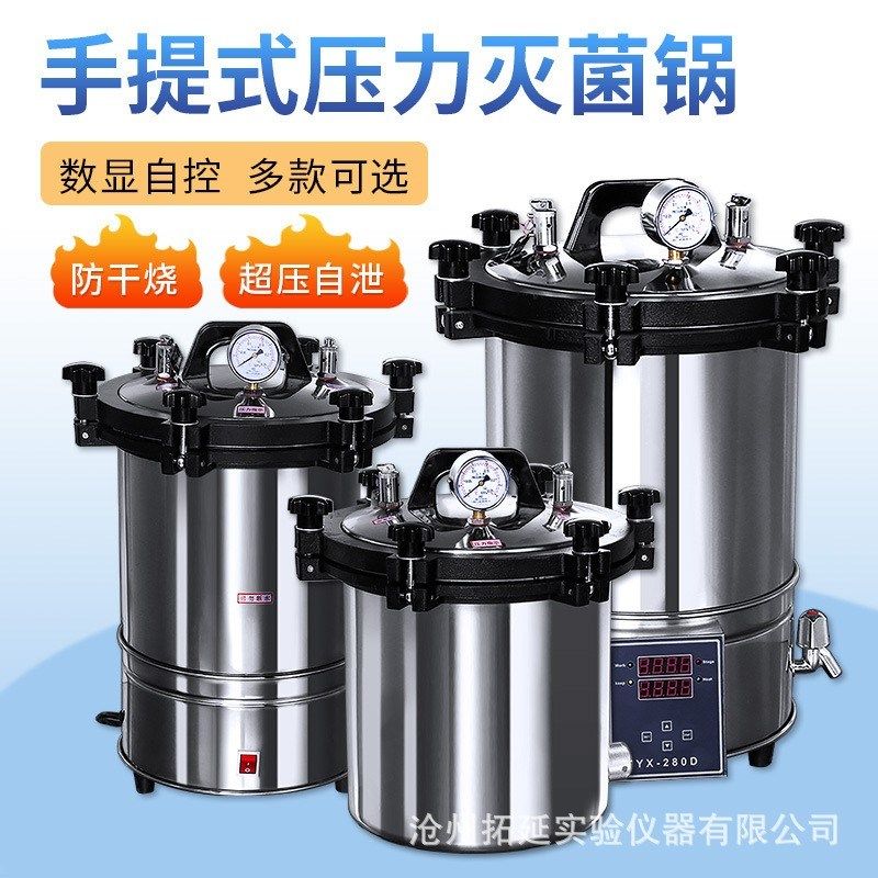 拓延手提式灭菌锅29L压力蒸汽高压灭菌器立式小型消毒锅实验室