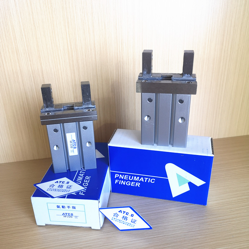 亚德客型气动手指气缸平行导轨HFTZ/HFZ6/10/HFZ16/20/25/32/40CL
