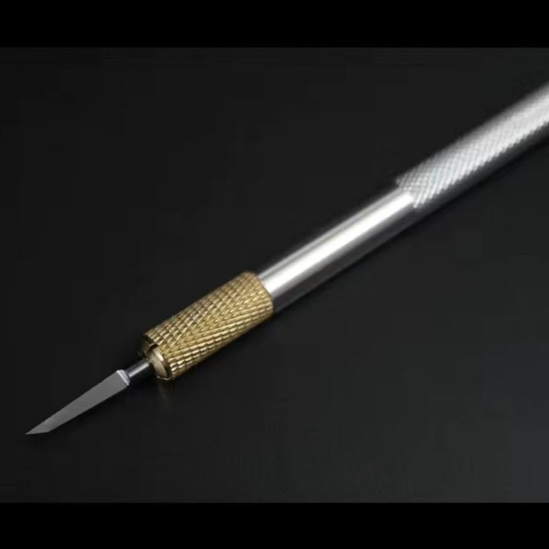 flash刻线刀闪电模型推刀三代钨钢刻刀硬质合金高达细节刻线笔图片