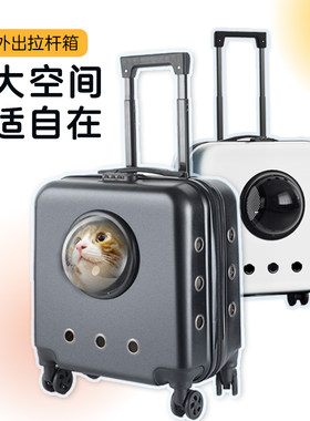 宠物拉杆箱猫咪包可携式外出神器大容量包狗狗手提行李航空箱防应