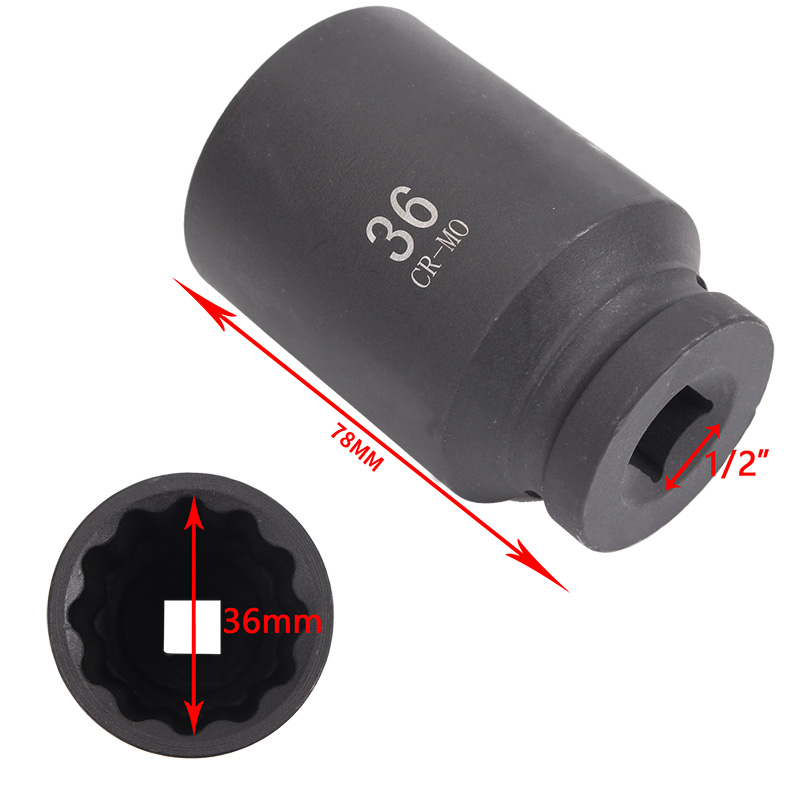 8件套1/2寸气动风炮梅花十二角套筒组风炮内六角批头组套 驱动轴