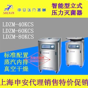 LDZM 上海申安智能型立式 60L 40L 80L 压力蒸汽灭菌器LDZM
