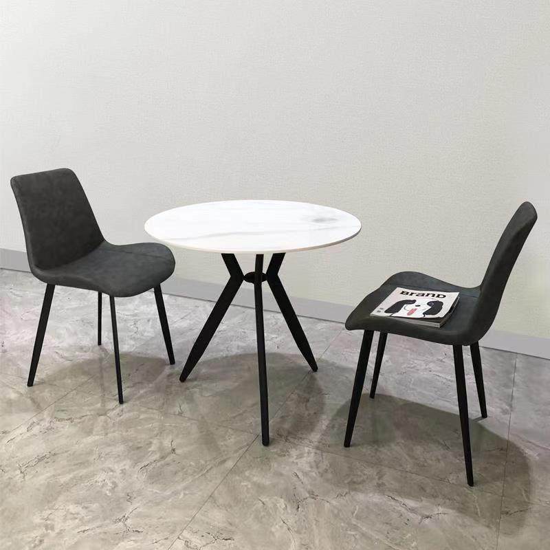 轻奢岩板桌椅组合4S展厅洽谈桌商务会客接待奶茶店小圆桌家用餐桌,住宅家具,岩板餐桌,淘宝优惠券,粉丝福利购,淘宝优惠卷