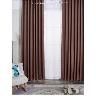 特价丝绒麻布料棉麻亚麻儿童房窗帘阳台客厅卧室隔断飘窗短帘定制