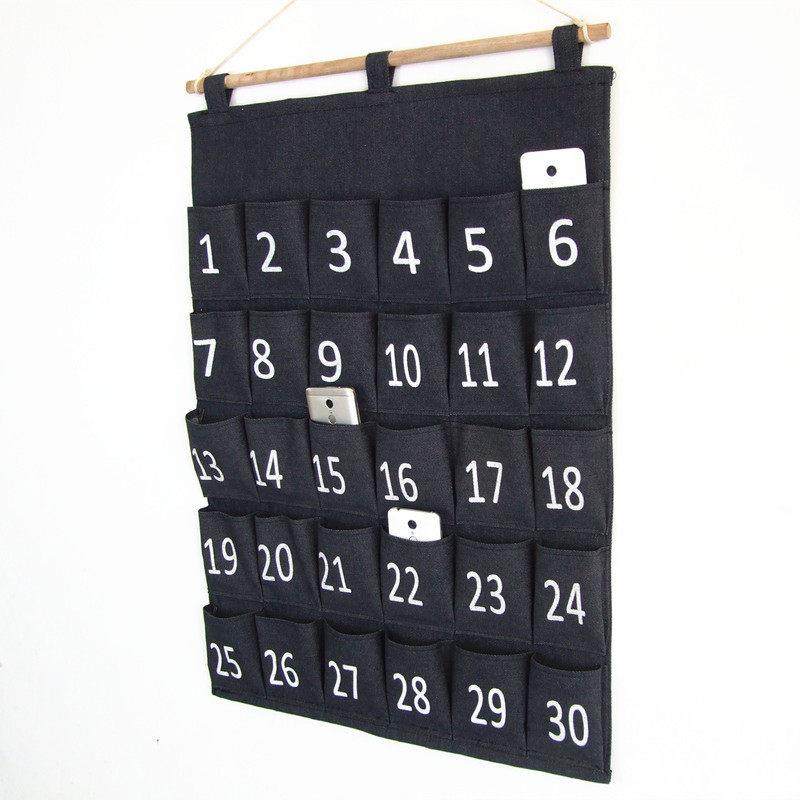 30多兜办公室会议室学生教室多层手机票据存放牛仔墙挂式收纳挂袋,收纳整理,收纳挂袋,淘宝优惠券,粉丝福利购,淘宝优惠卷