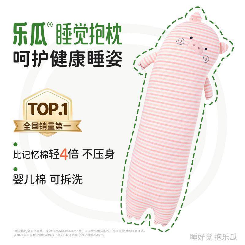 乐瓜睡觉抱枕夹腿侧睡女生专用大人长条抱枕可爱猪猪睡眠公仔靠枕