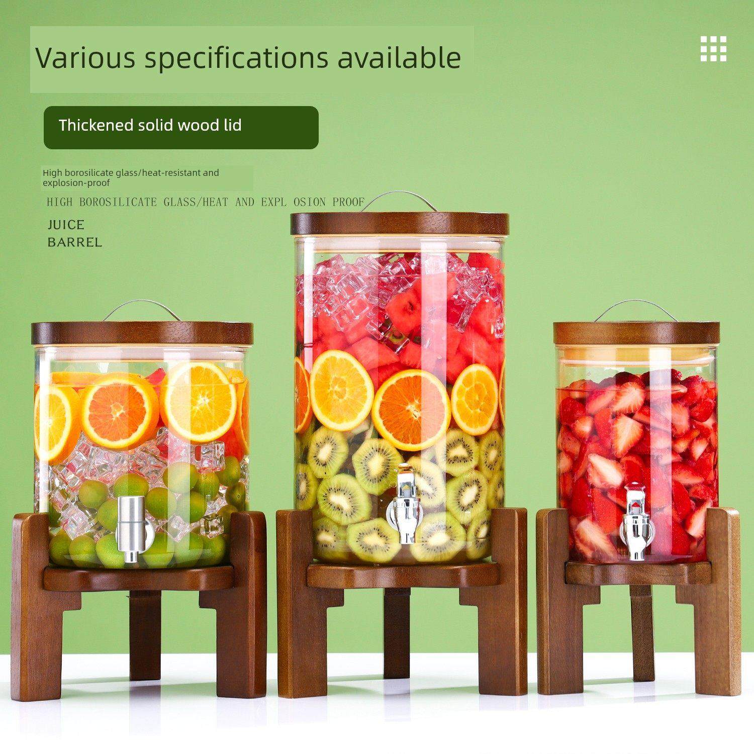 青梅酒瓶带龙头酒罐葡萄酒瓶可乐饮料密封罐家用耐高温玻璃