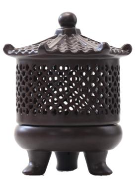 GDF21284宫烛灯仿陶古瓷烤香炉见灯家用室内香丸蜡隔火熏雪香炉茶