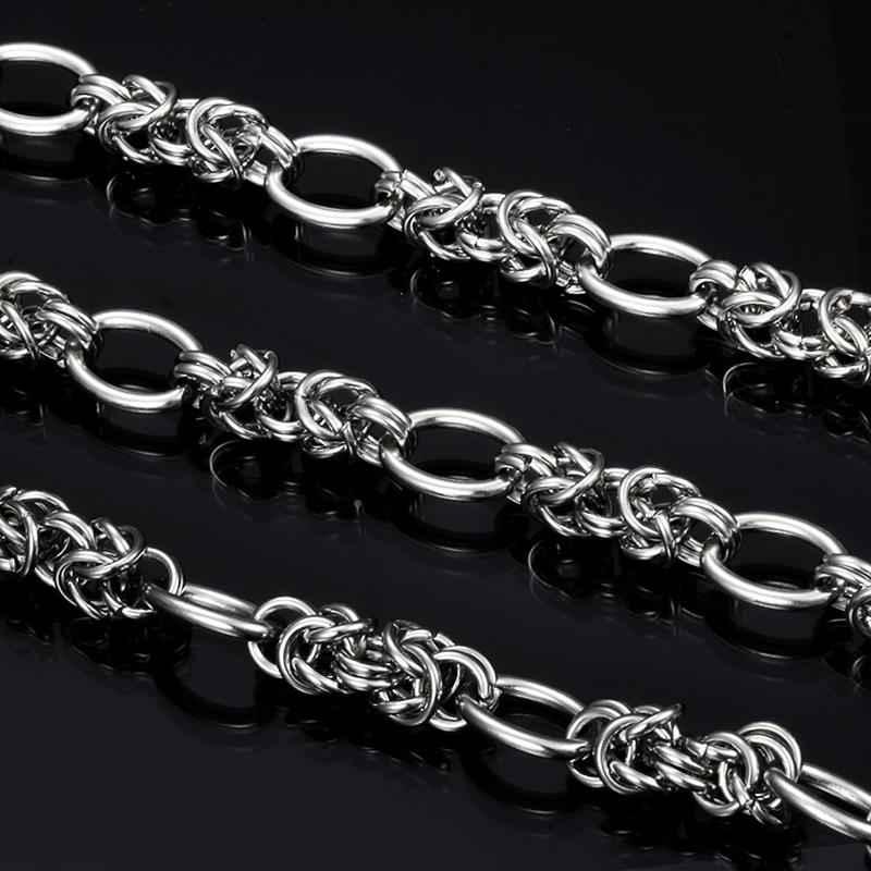 钛钢手工链蛋扣链饰品链条哈DB107IY项链手男不士嘻霸气配饰掉色
