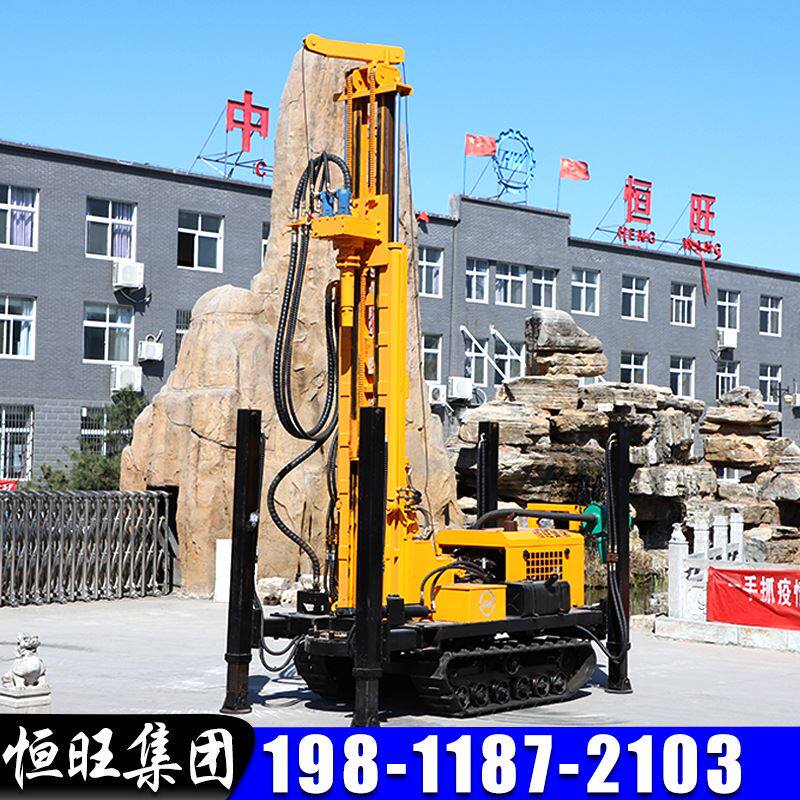 xsl钻机500/700米履带式气动打井机中深孔工程岩心水井钻机