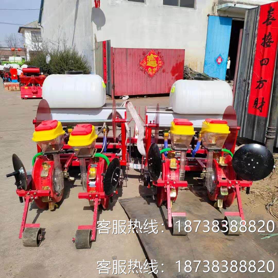 毛豆玉米覆膜播种机 免扣膜菜籽花生点播机 一次一粒精播种植机械