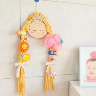 饰娃娃女生北欧ins风发夹背景辫收纳带发夹 收纳盘子拍照儿童房装