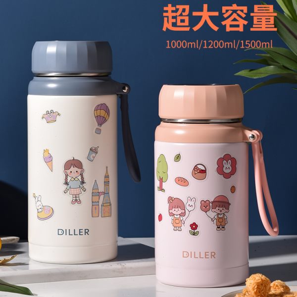 杯保温水壶保温杯l运动水杯男真空旅行户外便携水壶ler大容量di壶