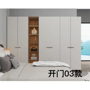 华鹤模块化多功能组合衣柜意式现代简约风格双饰面开门03款九种花