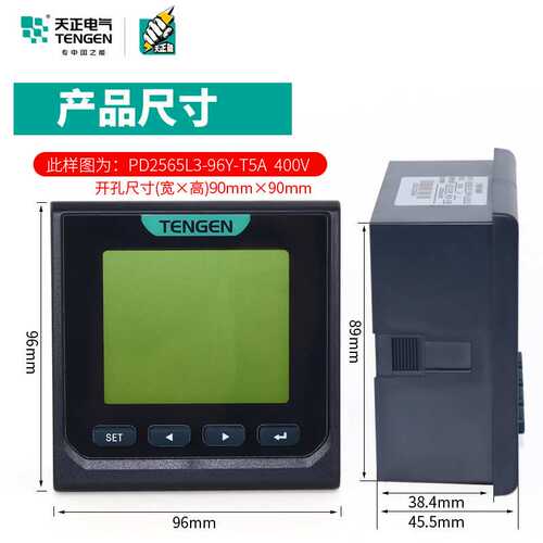 天正PD2565L三相数显多功能电力仪表智能液晶电流电压带485组合表