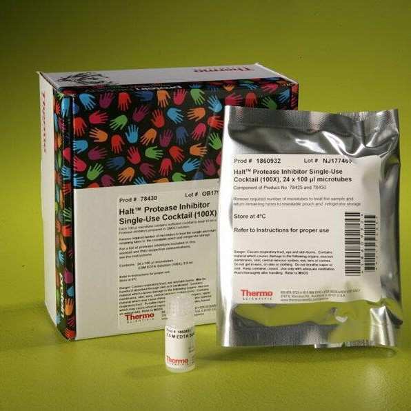 thermo pierce Halt蛋白酶抑制剂混合物 (100X)型号78430