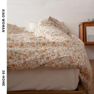 61K3小碎花纯棉被套单件150x215单双人180x200x220x230薄款 被
