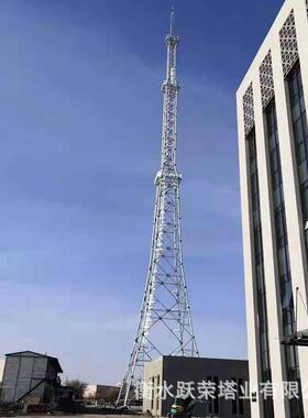 钢结构GH圆柱形避雷塔19米环形钢管避雷针塔造纸厂接闪杆塔