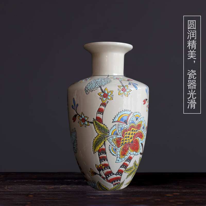 欧式花瓶插花美式创意家居样板房间摆件客厅餐桌干花花艺装饰花器