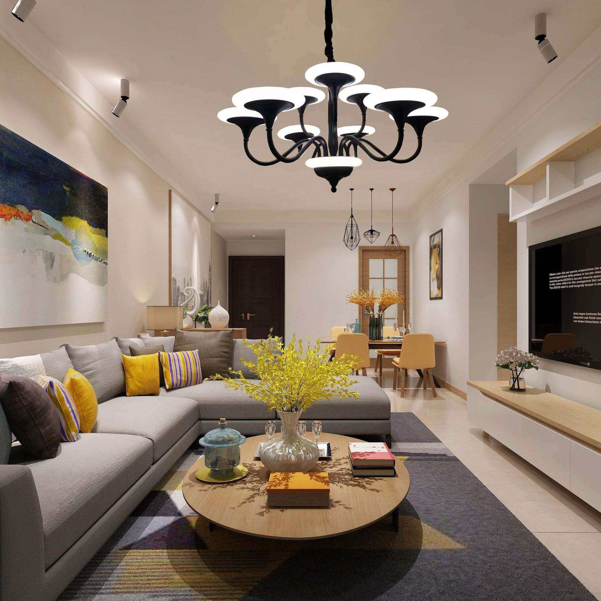 简欧客厅灯后现代简约轻奢北欧风卧室儿童房创意个性极简餐厅吊灯