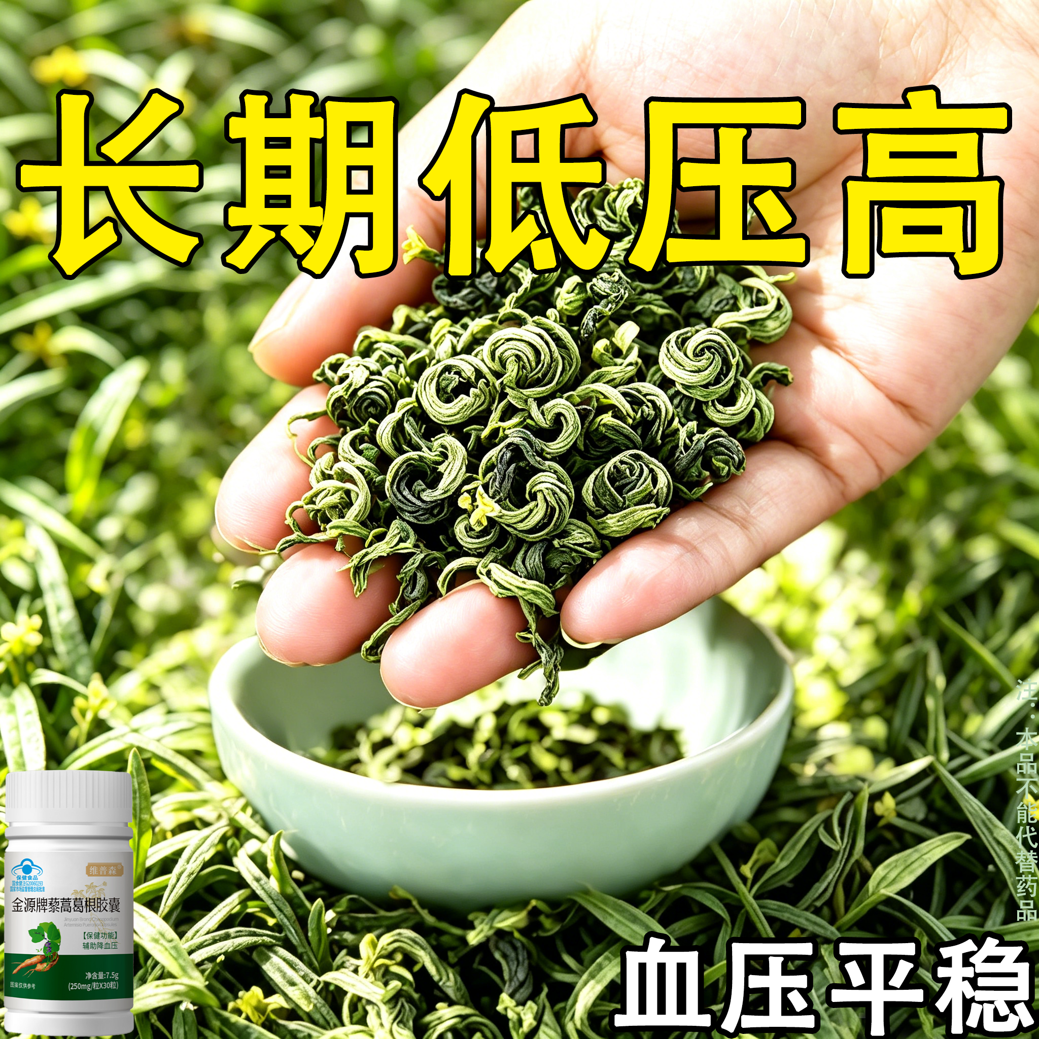 降血压降压专用金源牌片藜蒿葛根中老年降修藜蒿葛根胶囊