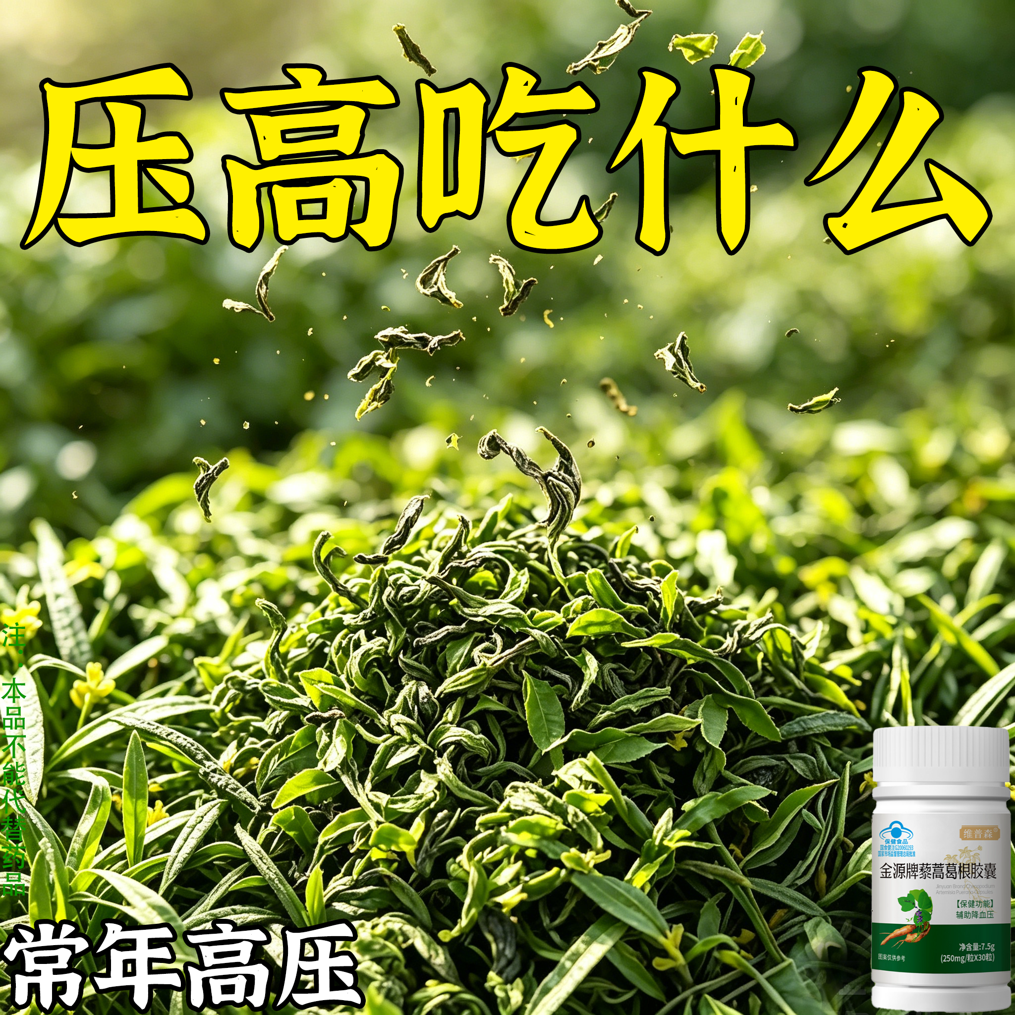 降血压降压专用金源牌片藜蒿葛根中老年降修藜蒿葛根胶囊