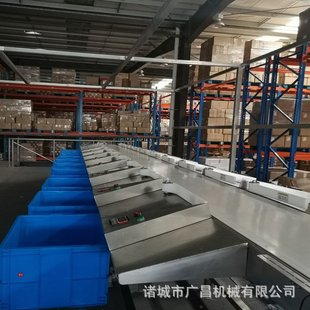 分拣设备电商仓储物流分拣线 快递扫码 分拣机 皮带式 物流二次扫码