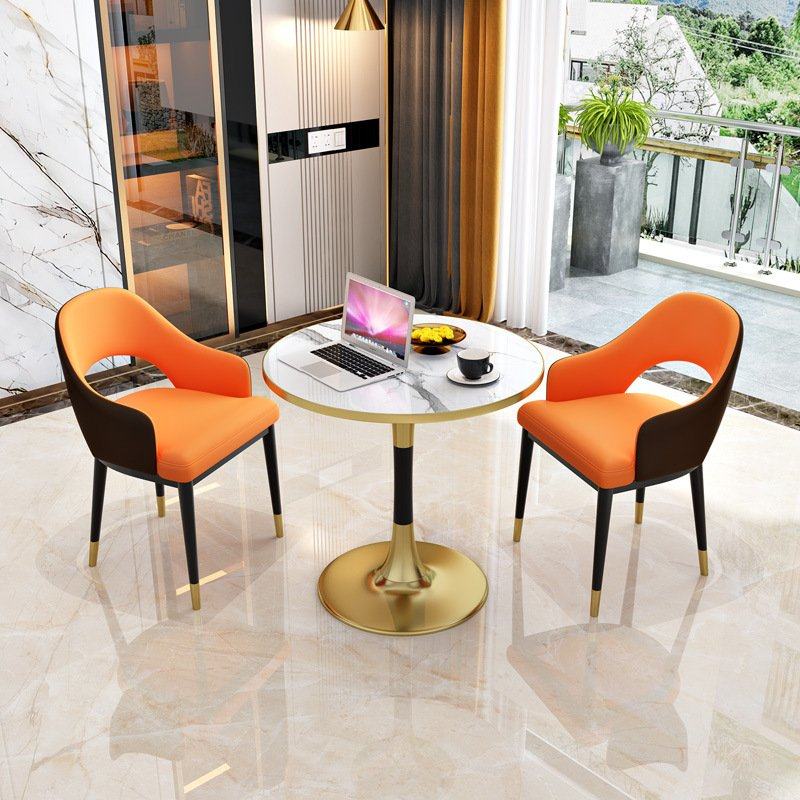 轻奢接待桌椅组合美容店售楼处会客厅洽谈休闲餐椅阳台郁金香圆桌,住宅家具,板木餐桌,淘宝优惠券,粉丝福利购,淘宝优惠卷