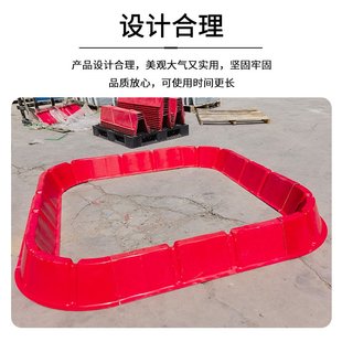 组合式 定制玻璃钢围堰厂家石油工程围堰 聚氨酯弹性井场围堰