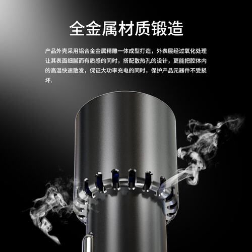 车载电器63w铝合金车载充电器qc4.0车充45w快充pd3.0双usb车充20v