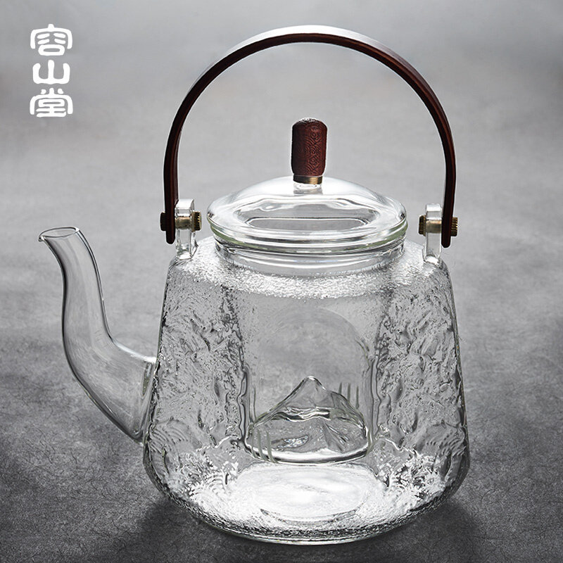 定制电器玻璃煮茶壶双内胆蒸煮两用厚煮茶器家用电陶炉煮茶套装议