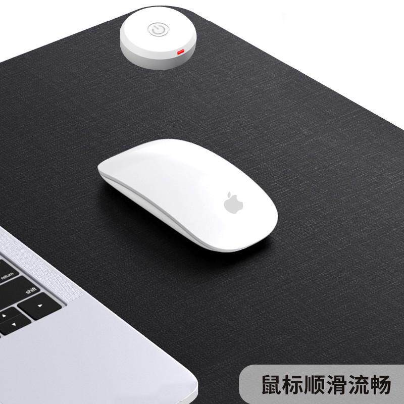 超大加热鼠标垫防水无异味暖桌垫发热桌面暖垫纯色恒温加热写字垫