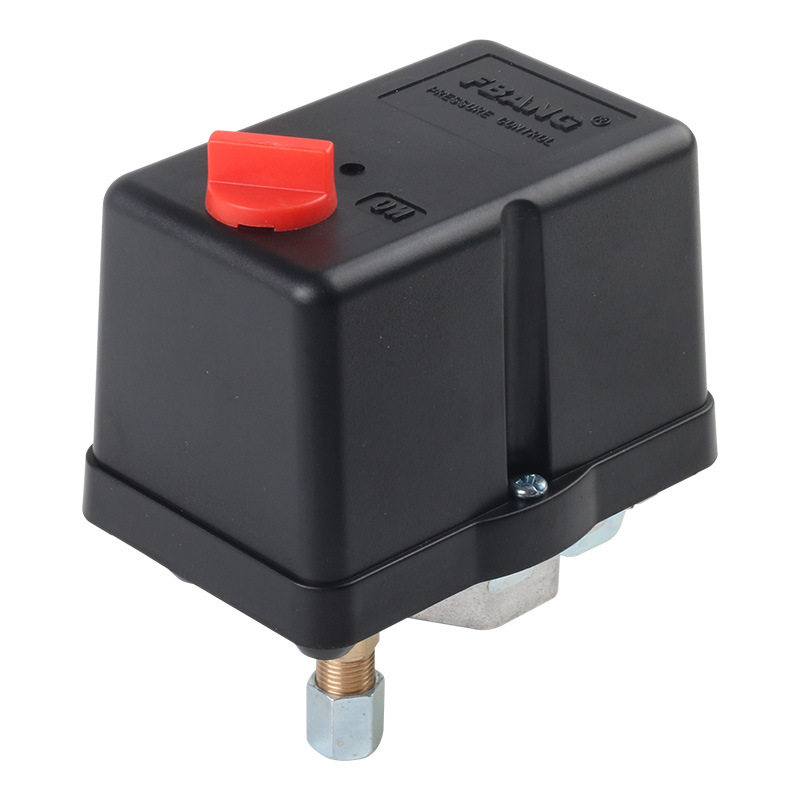空压机压力开关卧式旋钮-19卧式单通自动气压控制器气泵配件阀