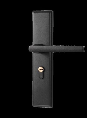 黑灰色卧室门g锁家用房间实木门老式F加厚把手坏了关不上换锁专用