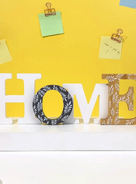 英文字母b摆件立体卡通北欧装饰创意客厅卧室书房书架家居桌面摆