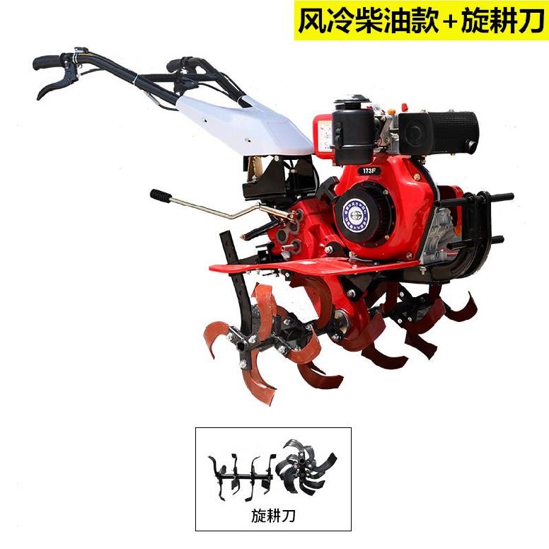 现货速发柴c油机手推式g翻转大棚中间旋耕开机沟机微耕器小型多功