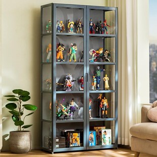 手办展示柜乐高亚克力展示架烟柜化妆G品玻璃柜台产品摆件陈列柜