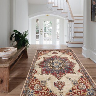 美式复古床边地毯l民n族风客厅茶几毯卧室长条毯摩洛哥民宿床尾地