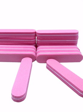 60Pcas/lot Mini Sandpaper Nail File Buffer Grit 100/180 Salo