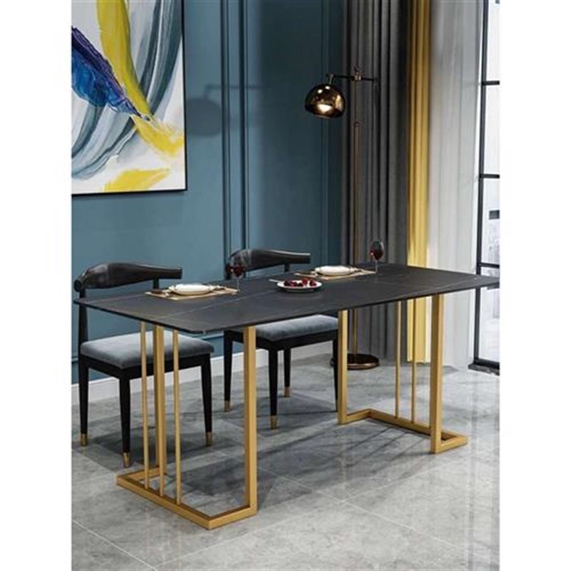 底座板桌石岩餐桌脚支架大u板吧台定制架子电O脑桌大理桌腿办公会